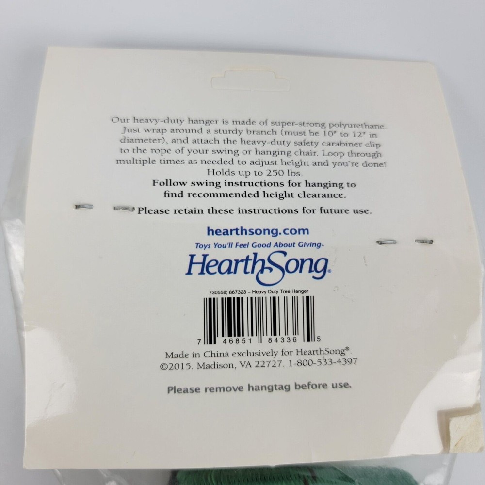 Hearthsong 2 Pack Heavy Duty Easy Tree Hanger Perfect For Hammocks & Tire Swings - Picture 3 of 4